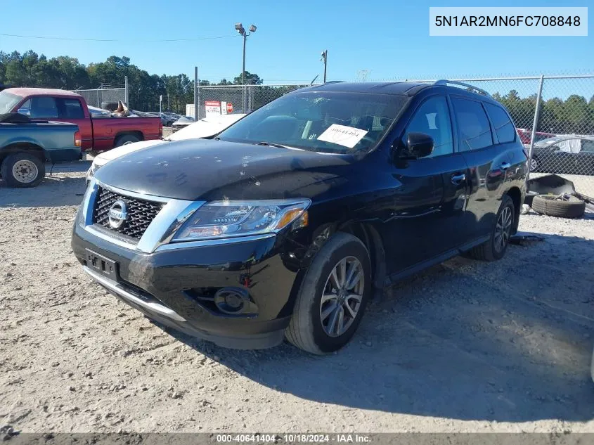 2015 Nissan Pathfinder S VIN: 5N1AR2MN6FC708848 Lot: 40641404