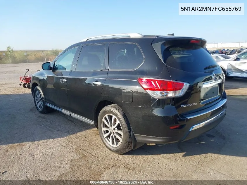 2015 Nissan Pathfinder Sv VIN: 5N1AR2MN7FC655769 Lot: 40646790