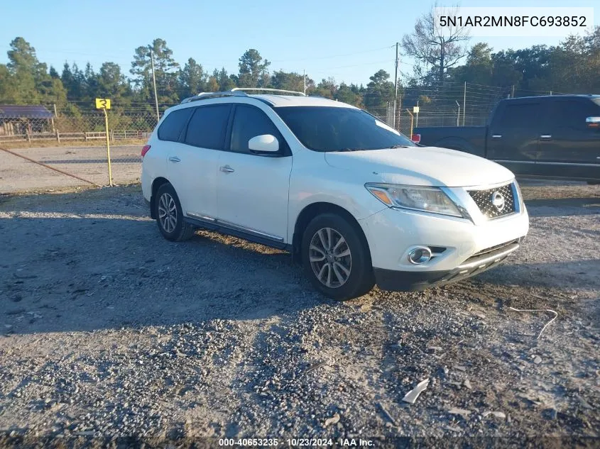 2015 Nissan Pathfinder Sl VIN: 5N1AR2MN8FC693852 Lot: 40653235