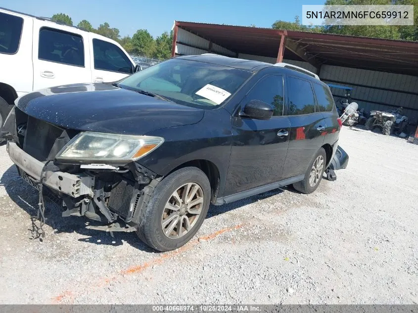 2015 Nissan Pathfinder S VIN: 5N1AR2MN6FC659912 Lot: 40668974