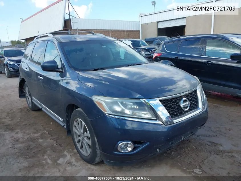 2015 Nissan Pathfinder Sl VIN: 5N1AR2MN2FC721709 Lot: 40677534