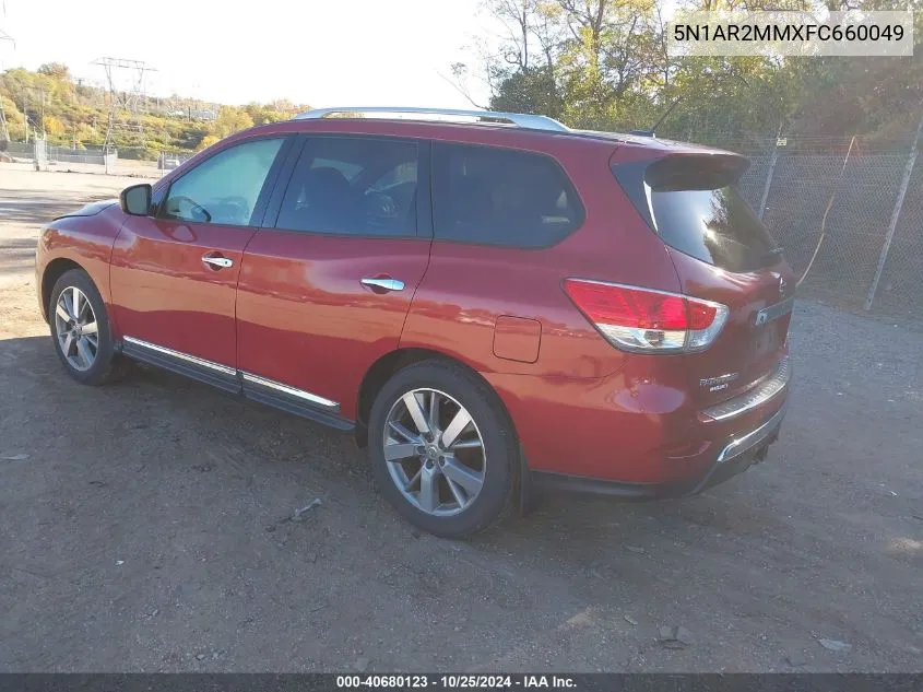 5N1AR2MMXFC660049 2015 Nissan Pathfinder Platinum