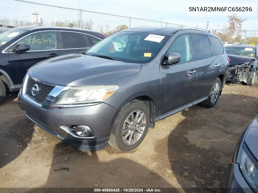 2015 Nissan Pathfinder Sv VIN: 5N1AR2MN6FC656296 Lot: 40680425