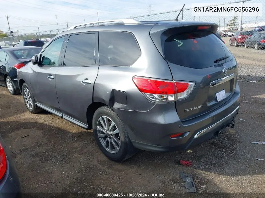 2015 Nissan Pathfinder Sv VIN: 5N1AR2MN6FC656296 Lot: 40680425