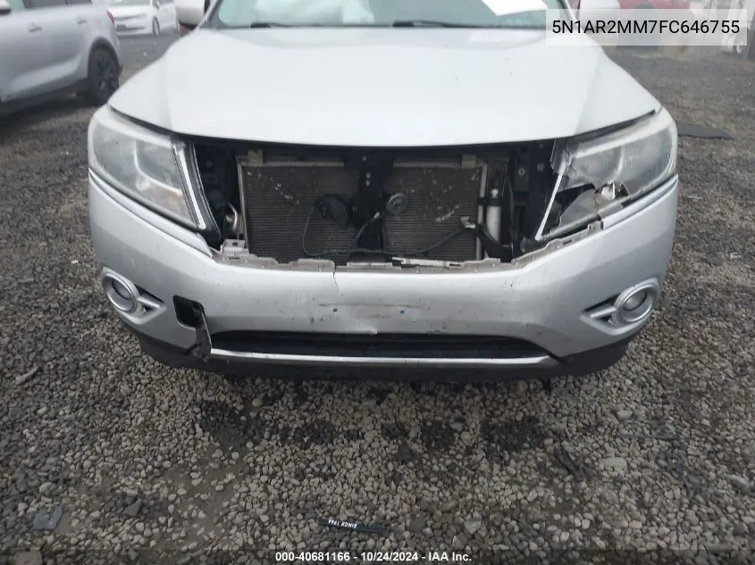 5N1AR2MM7FC646755 2015 Nissan Pathfinder S/Sv/Sl/Platinum