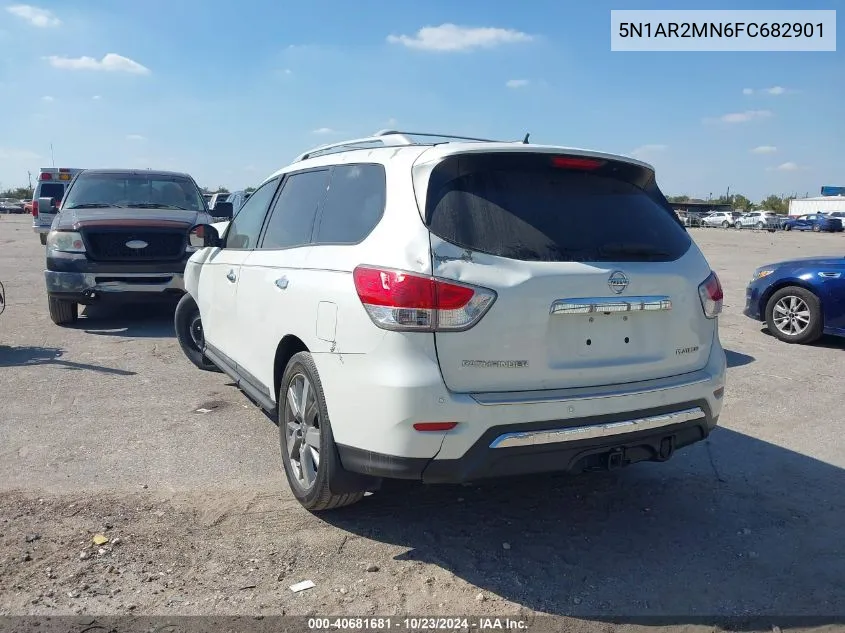 2015 Nissan Pathfinder Platinum VIN: 5N1AR2MN6FC682901 Lot: 40681681