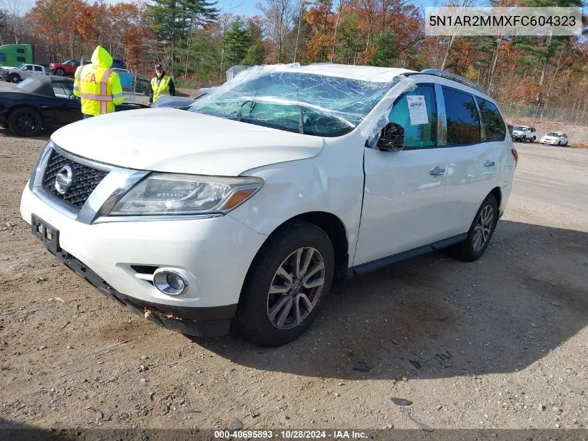 2015 Nissan Pathfinder Sv VIN: 5N1AR2MMXFC604323 Lot: 40695893