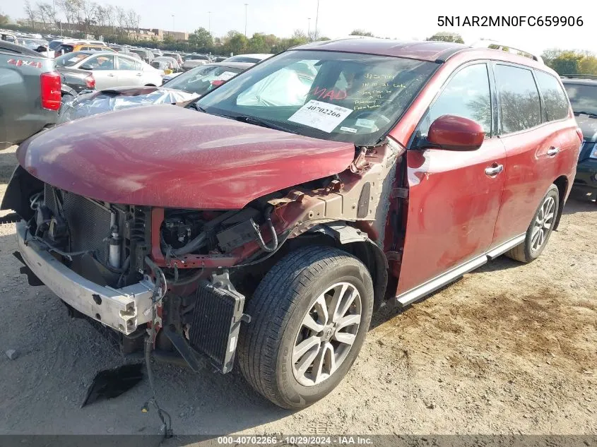 2015 Nissan Pathfinder S VIN: 5N1AR2MN0FC659906 Lot: 40702266