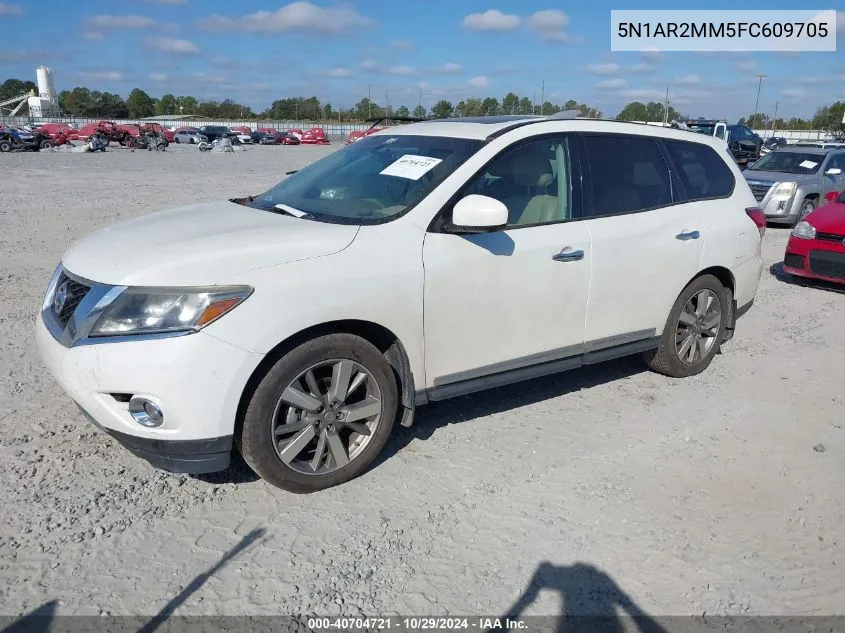 2015 Nissan Pathfinder Platinum VIN: 5N1AR2MM5FC609705 Lot: 40704721