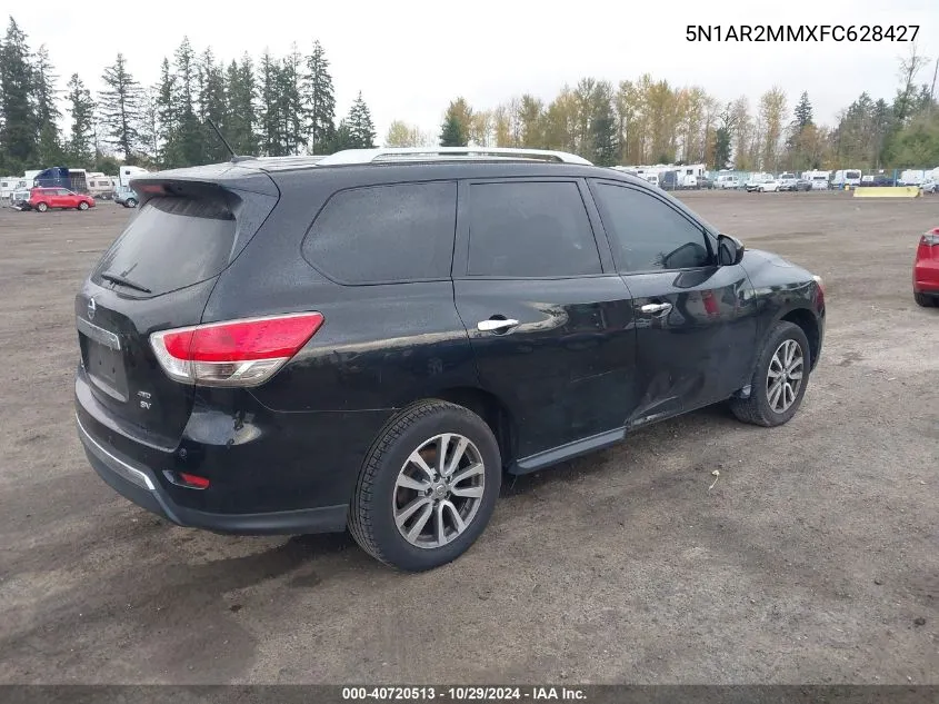 2015 Nissan Pathfinder Platinum/S/Sl/Sv VIN: 5N1AR2MMXFC628427 Lot: 40720513