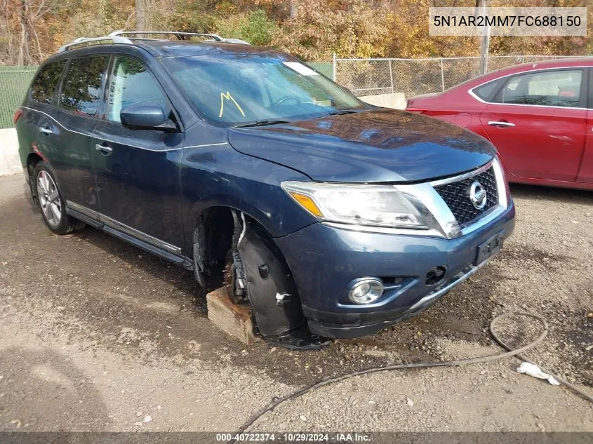 2015 Nissan Pathfinder Platinum VIN: 5N1AR2MM7FC688150 Lot: 40722374