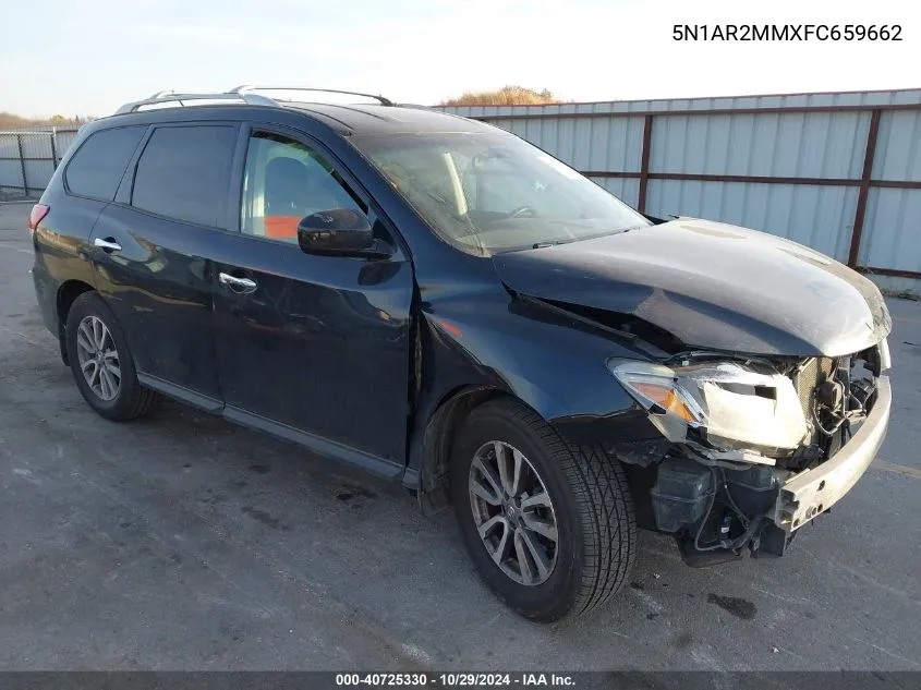 2015 Nissan Pathfinder S VIN: 5N1AR2MMXFC659662 Lot: 40725330