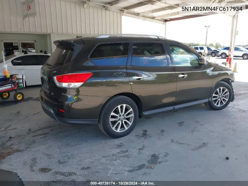 2015 Nissan Pathfinder Platinum/S/Sl/Sv VIN: 5N1AR2MN4FC617934 Lot: 40726174