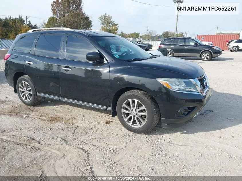 2015 Nissan Pathfinder S VIN: 5N1AR2MM1FC652261 Lot: 40746158