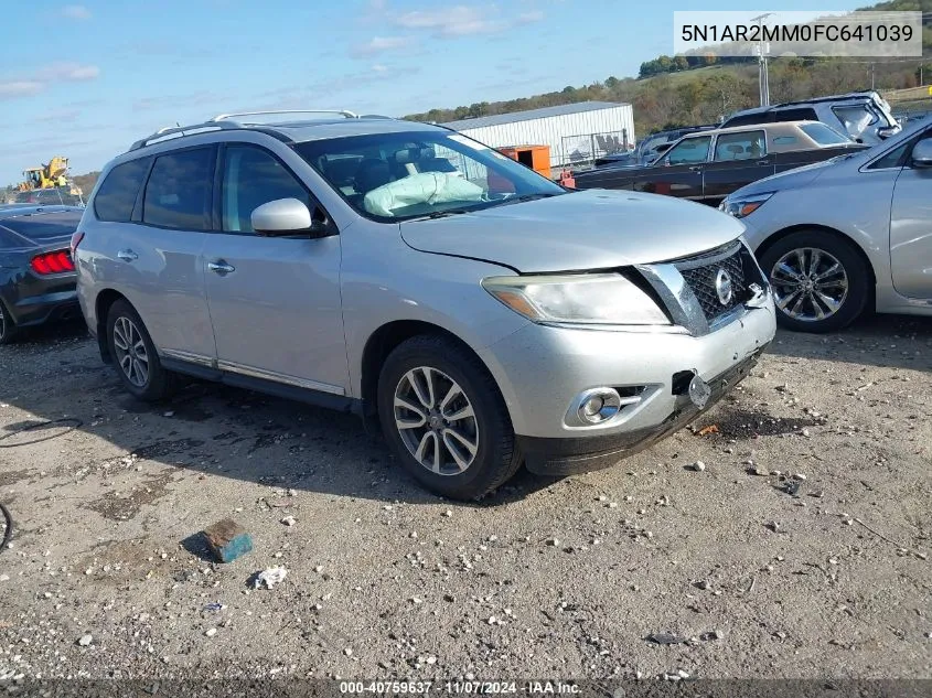 2015 Nissan Pathfinder Sl VIN: 5N1AR2MM0FC641039 Lot: 40759637