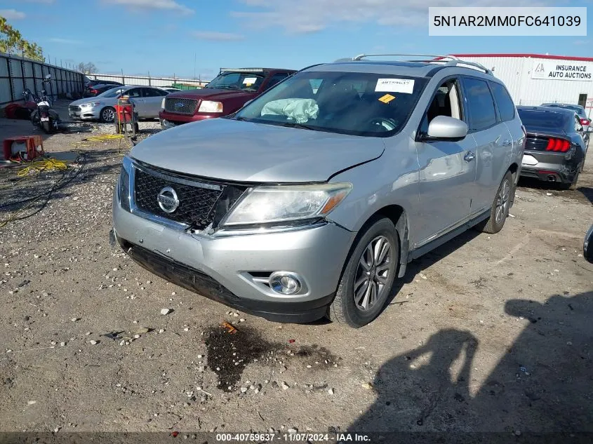 2015 Nissan Pathfinder Sl VIN: 5N1AR2MM0FC641039 Lot: 40759637