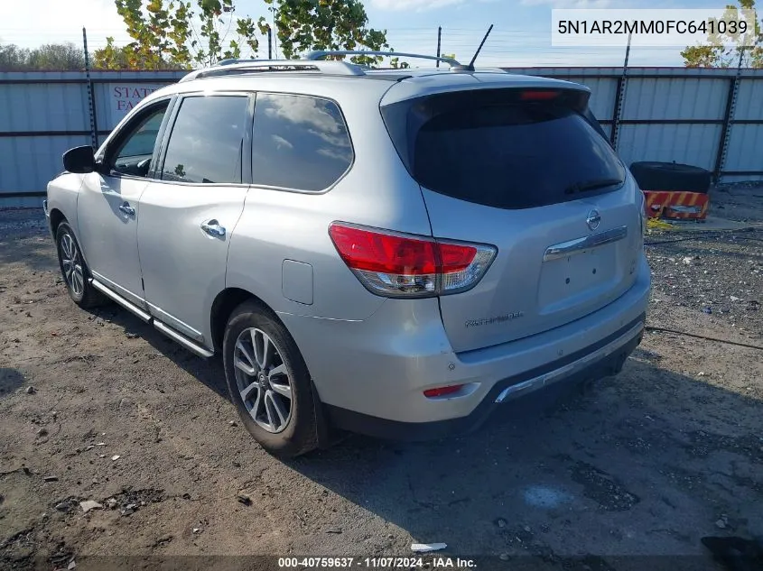 2015 Nissan Pathfinder Sl VIN: 5N1AR2MM0FC641039 Lot: 40759637