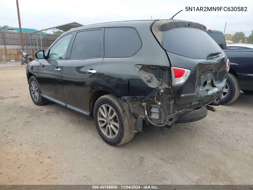 2015 Nissan Pathfinder S/Sv/Sl/Platinum VIN: 5N1AR2MN9FC630582 Lot: 40765805