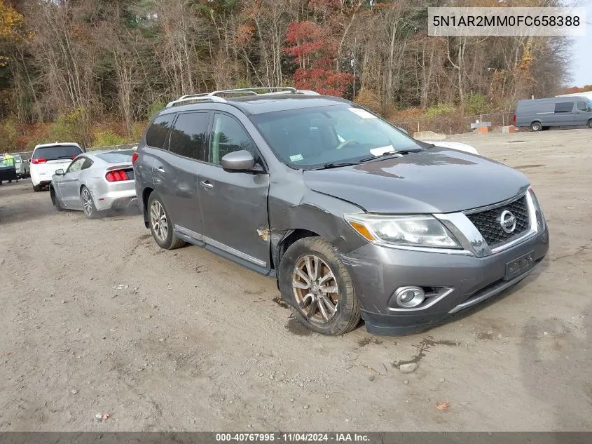 2015 Nissan Pathfinder Sl VIN: 5N1AR2MM0FC658388 Lot: 40767995