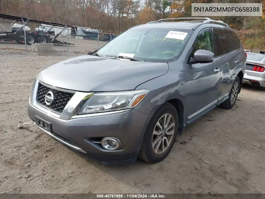 2015 Nissan Pathfinder Sl VIN: 5N1AR2MM0FC658388 Lot: 40767995