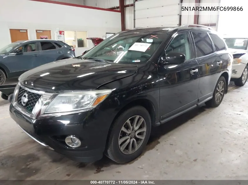 2015 Nissan Pathfinder Sl VIN: 5N1AR2MM6FC699866 Lot: 40770772