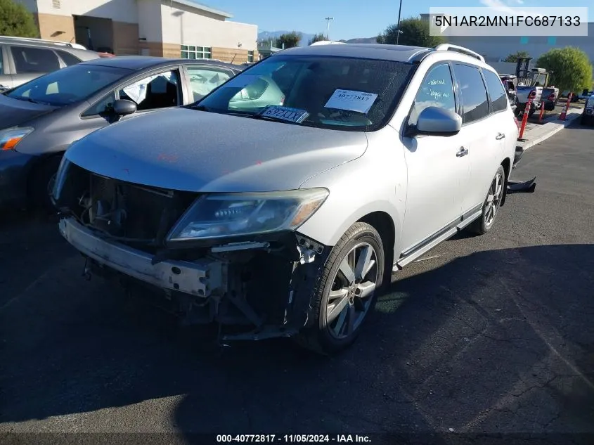 2015 Nissan Pathfinder Platinum VIN: 5N1AR2MN1FC687133 Lot: 40772817