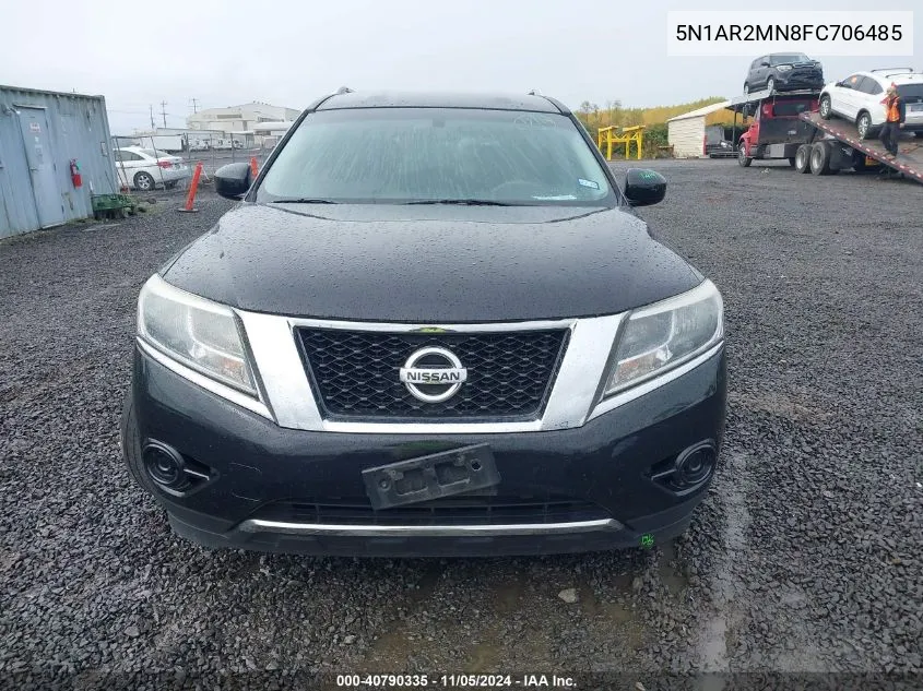 2015 Nissan Pathfinder S VIN: 5N1AR2MN8FC706485 Lot: 40790335