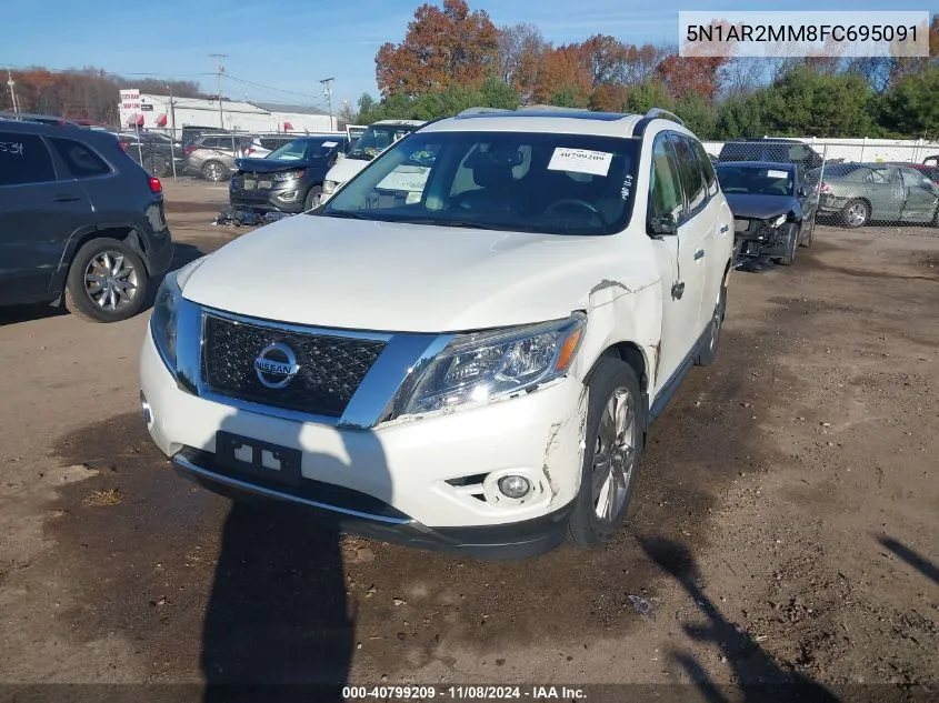 2015 Nissan Pathfinder Platinum VIN: 5N1AR2MM8FC695091 Lot: 40799209