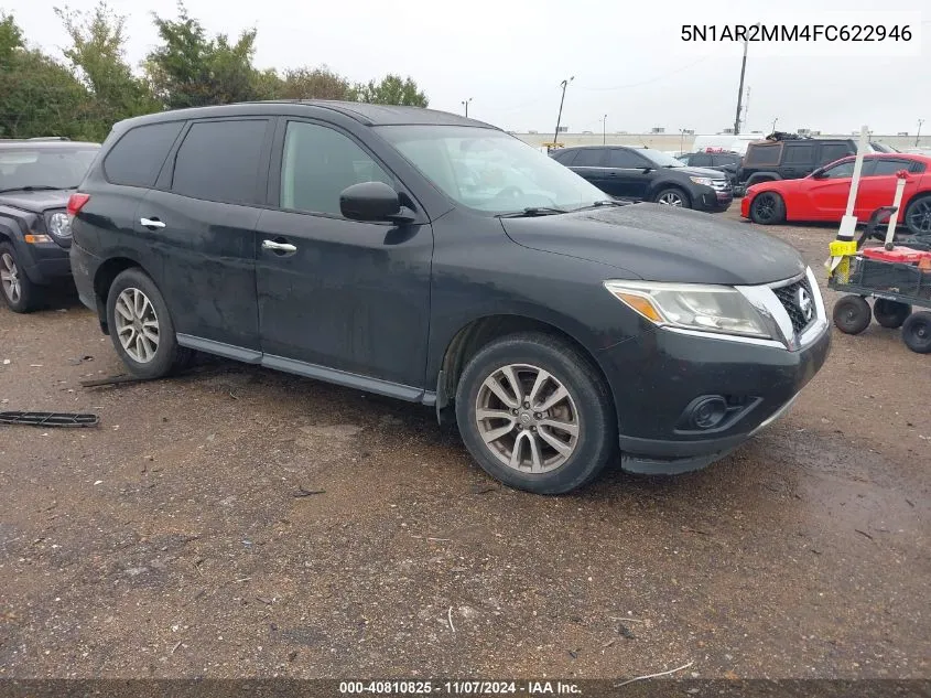 2015 Nissan Pathfinder S VIN: 5N1AR2MM4FC622946 Lot: 40810825