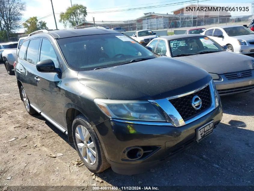 2015 Nissan Pathfinder S VIN: 5N1AR2MM7FC661935 Lot: 40811460