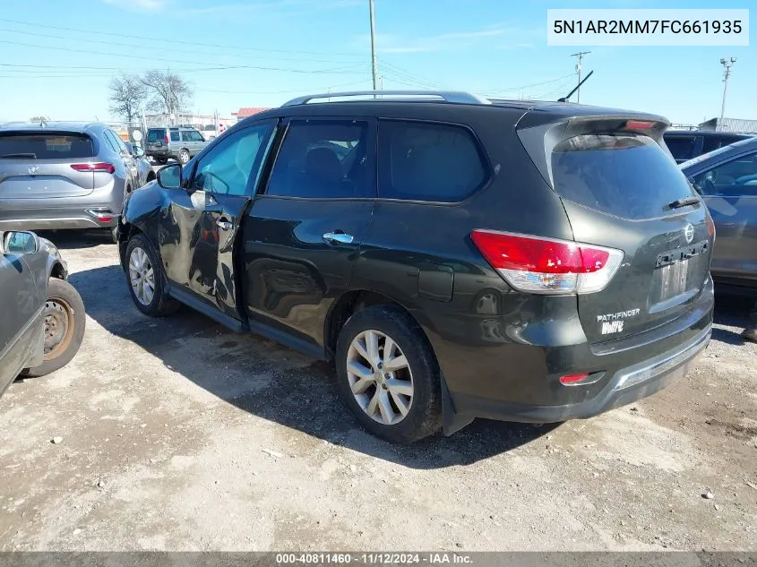 2015 Nissan Pathfinder S VIN: 5N1AR2MM7FC661935 Lot: 40811460