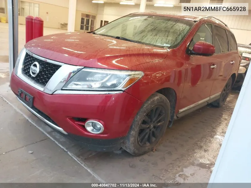 5N1AR2MM8FC665928 2015 Nissan Pathfinder Sl