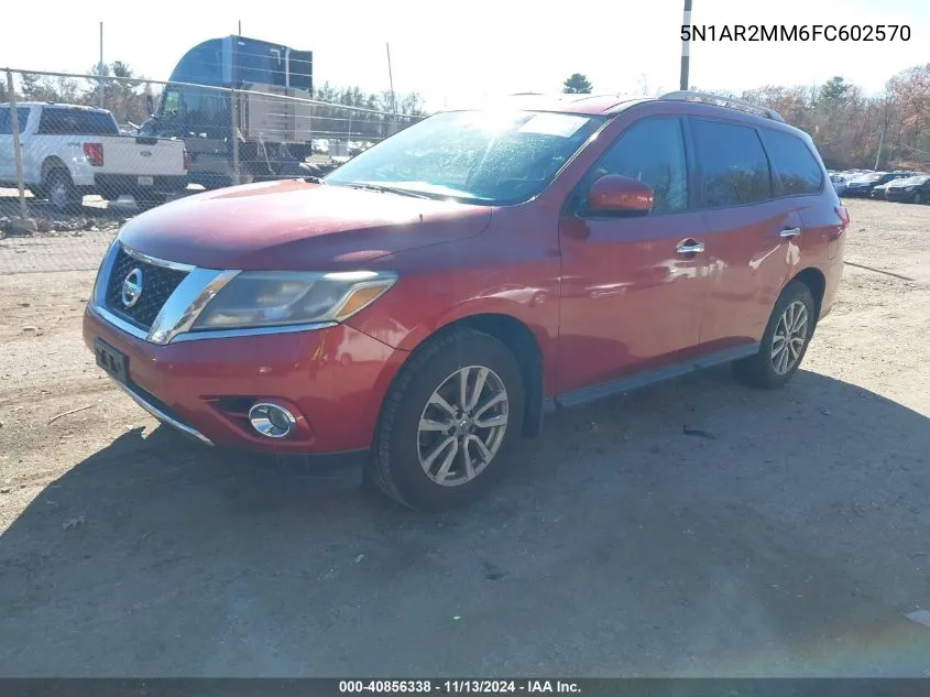 2015 Nissan Pathfinder Sv VIN: 5N1AR2MM6FC602570 Lot: 40856338