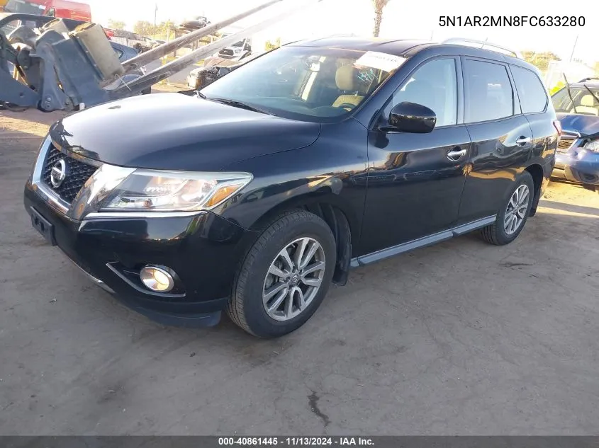 2015 Nissan Pathfinder Sv VIN: 5N1AR2MN8FC633280 Lot: 40861445