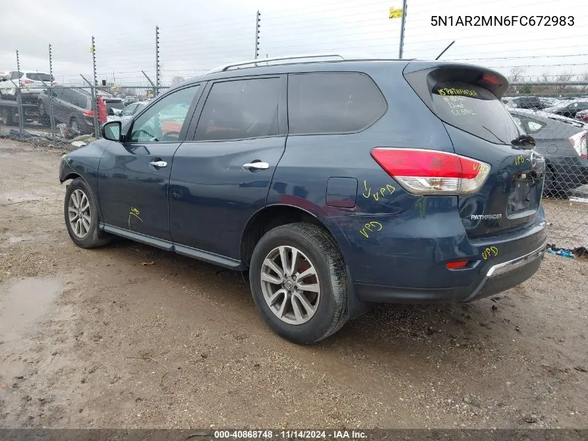 5N1AR2MN6FC672983 2015 Nissan Pathfinder S