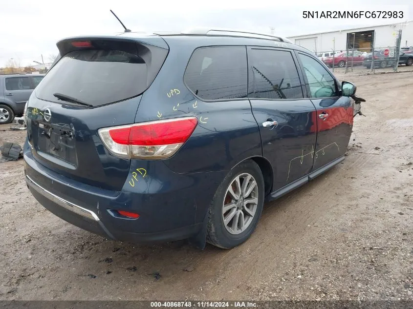 5N1AR2MN6FC672983 2015 Nissan Pathfinder S