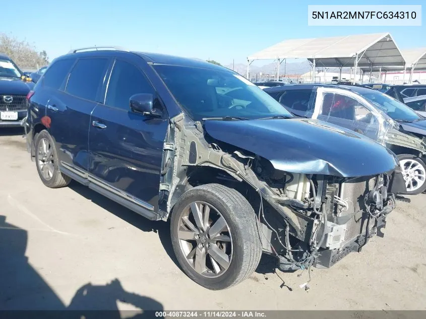 2015 Nissan Pathfinder Platinum VIN: 5N1AR2MN7FC634310 Lot: 40873244