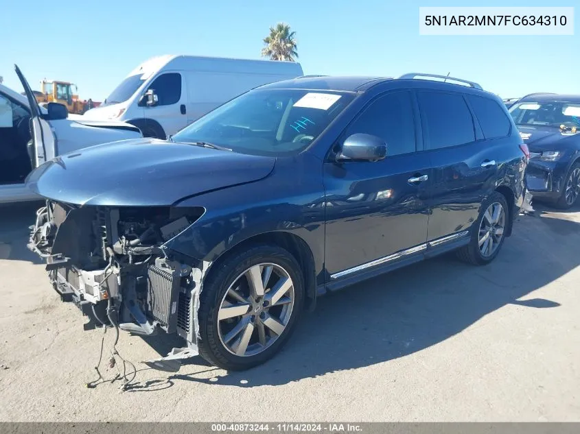 2015 Nissan Pathfinder Platinum VIN: 5N1AR2MN7FC634310 Lot: 40873244