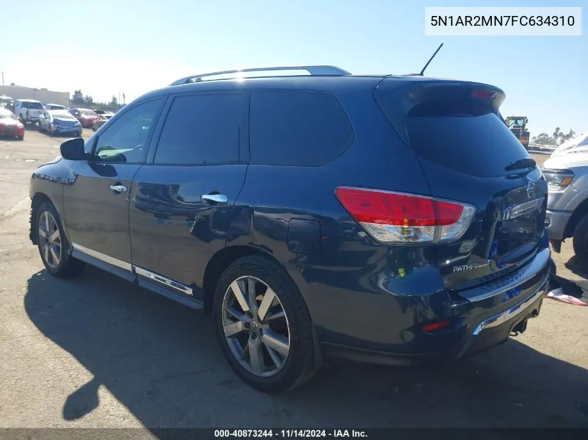 2015 Nissan Pathfinder Platinum VIN: 5N1AR2MN7FC634310 Lot: 40873244