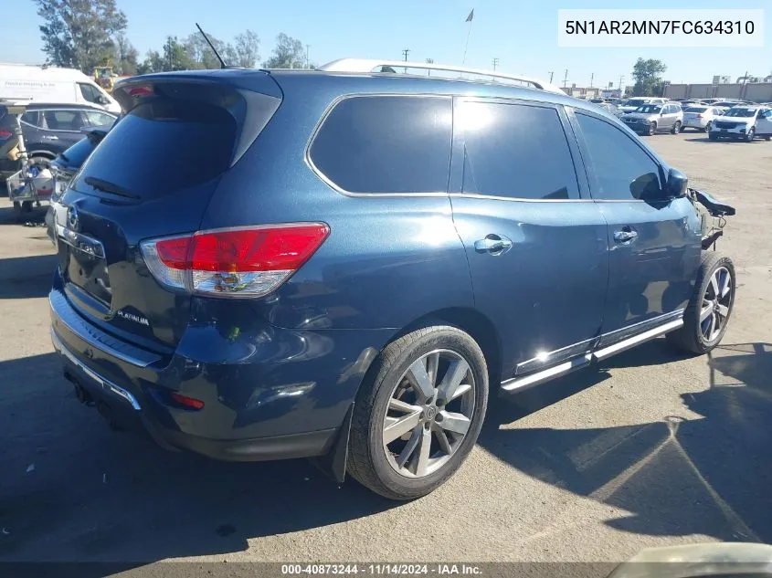 2015 Nissan Pathfinder Platinum VIN: 5N1AR2MN7FC634310 Lot: 40873244