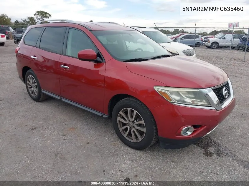 2015 Nissan Pathfinder Platinum/S/Sl/Sv VIN: 5N1AR2MN9FC635460 Lot: 40880830