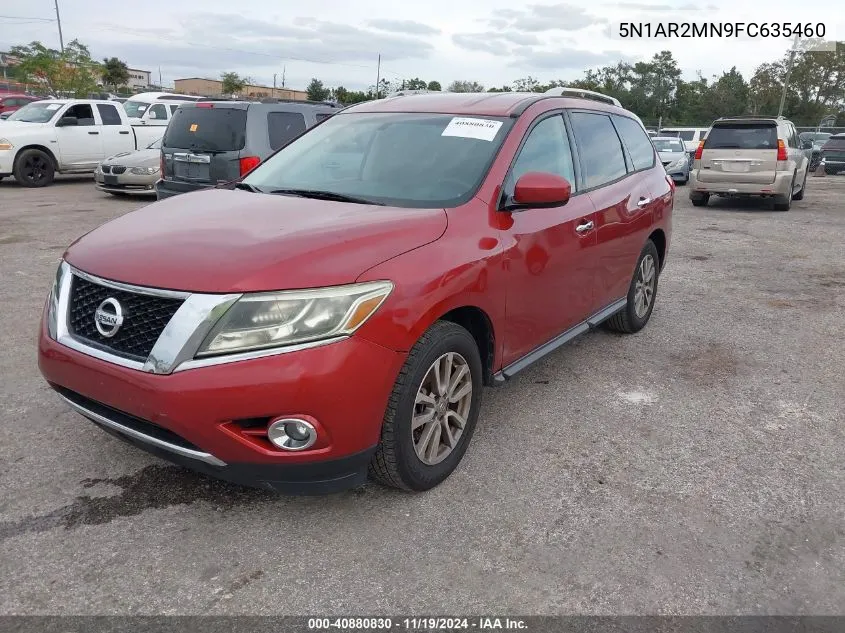 2015 Nissan Pathfinder Platinum/S/Sl/Sv VIN: 5N1AR2MN9FC635460 Lot: 40880830