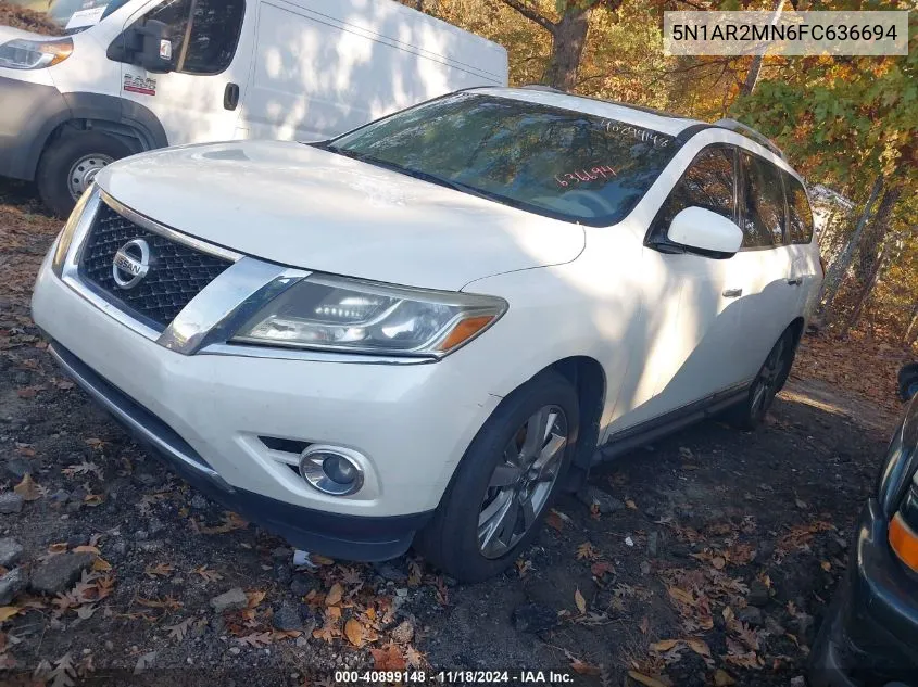 2015 Nissan Pathfinder Platinum VIN: 5N1AR2MN6FC636694 Lot: 40899148