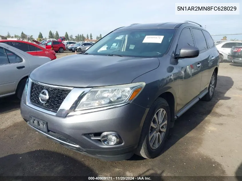 2015 Nissan Pathfinder Sv VIN: 5N1AR2MN8FC628029 Lot: 40909171