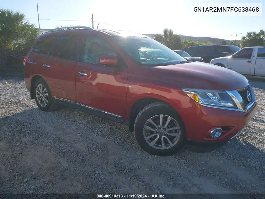 2015 Nissan Pathfinder Sl VIN: 5N1AR2MN7FC638468 Lot: 40910313