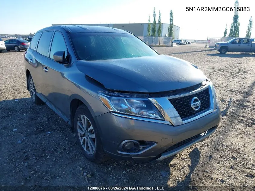 2016 Nissan Pathfinder VIN: 5N1AR2MM2GC615883 Lot: 12080876