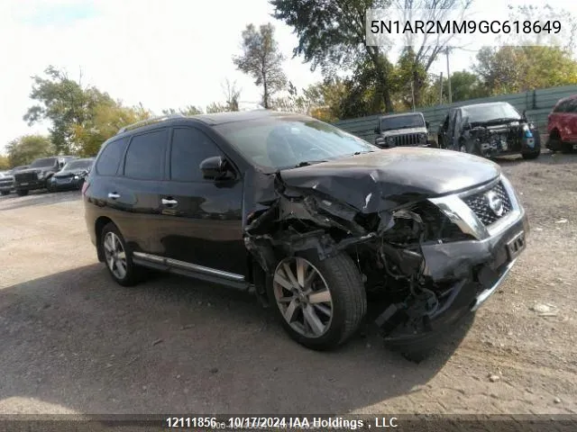 2016 Nissan Pathfinder VIN: 5N1AR2MM9GC618649 Lot: 12111856