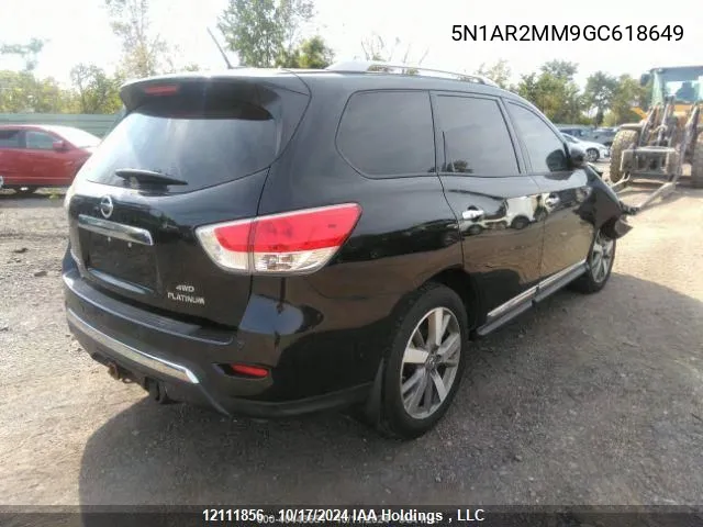 2016 Nissan Pathfinder VIN: 5N1AR2MM9GC618649 Lot: 12111856