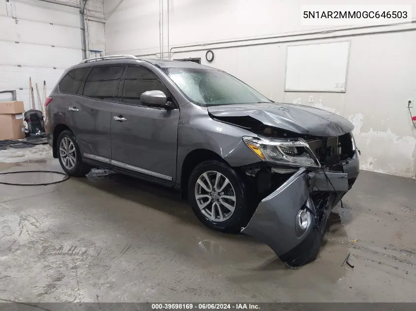 5N1AR2MM0GC646503 2016 Nissan Pathfinder Platinum/S/Sl/Sv