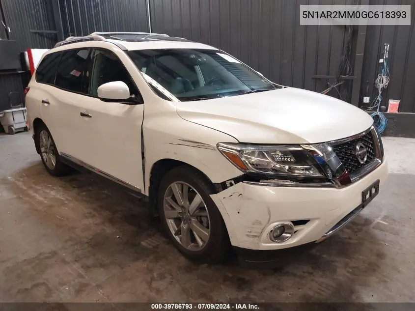 5N1AR2MM0GC618393 2016 Nissan Pathfinder Platinum